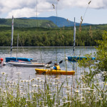 view mountain lake new hampshire woods