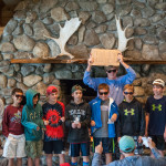 main lodge beautiful building campers smiling laughing kingswood camp new hampshire overnight