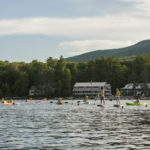 lake paddleboarding